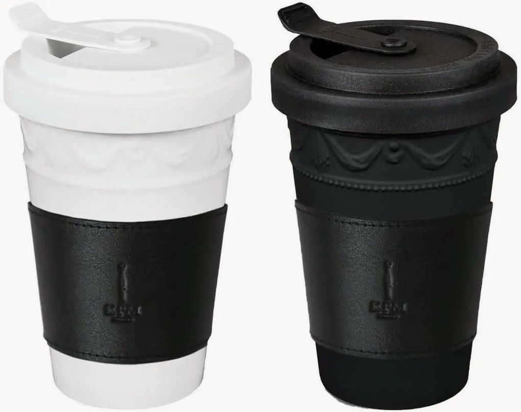 Set di 2 tazze da caffè da asporto fatte a mano Kurland