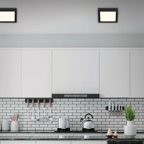 Briloner 3466-415 - Plafoniera LED FIRE LED/16,5W/230V 22,5x22,5 cm