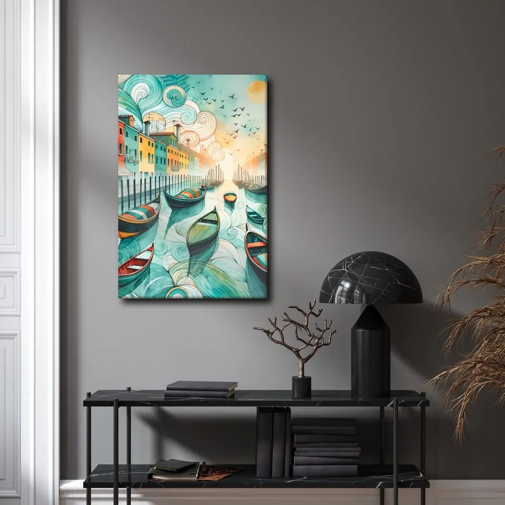 Quadro su tela – Venezia romantica al tramonto