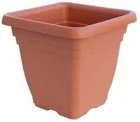 Vaso quadro laurus ics pp terracotta cm 40x40 h.cm 36 (6 pezzi) Ics