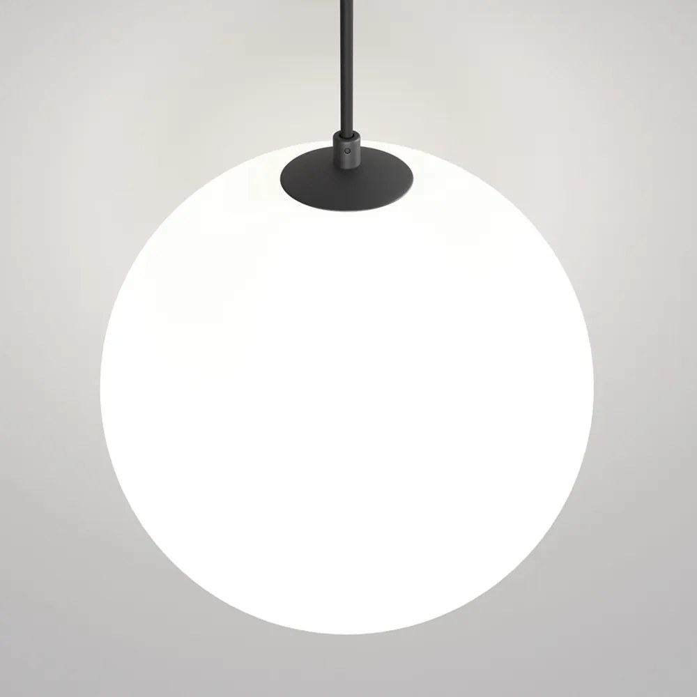 Lampadario A Sospensione Moderno Luna Alluminio Nero Luce Led Integrato 5W Ip20