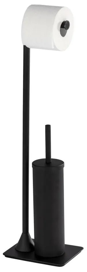 WENKO 23710100 - Scopino per WC HELLA 15x69 cm nero