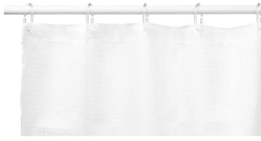 Tenda da Doccia Punti Bianco Poliestere 180 x 180 cm (12 Unità)