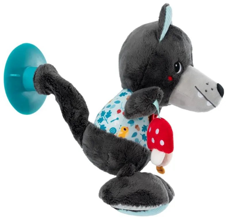 Lilliputiens - Lupo Louis - Peluche da viaggio multi-attività