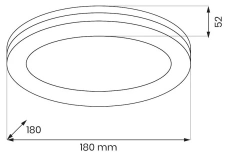 Plafoniera LED per bagno MARLON LED/12W/230V Ø 18 cm IP54 bianco