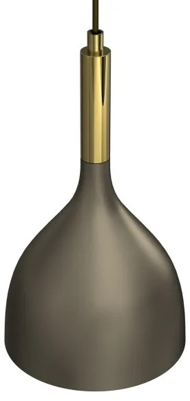 Lampadario a sospensione con filo NOAK 1xE27/15W/230V ottone/oro