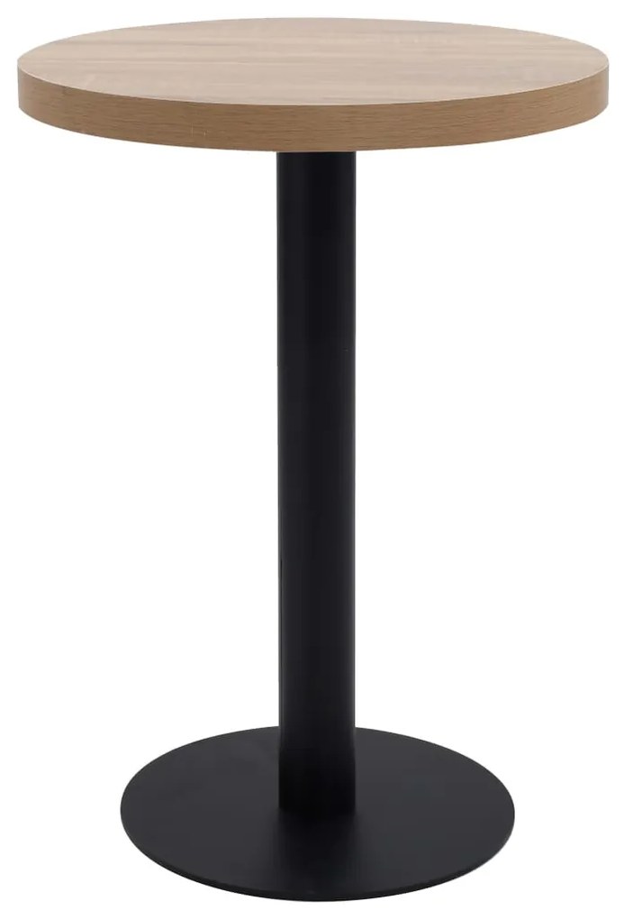 Tavolo Da Bistrot Marrone Chiaro 60 Cm İn Mdf /