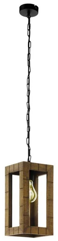Eglo 43105 - Lampadario a sospensione con catena TAKHIRA 1xE27/60W/230V