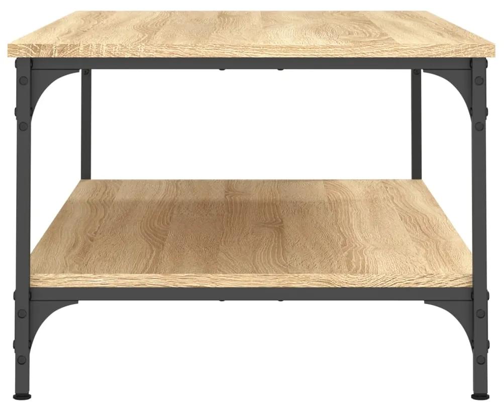 Tavolino da salotto rovere sonoma 100x55x40cm legno multistrato