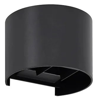 Lindby - Nivar Round LED Applique da Esterno Black Lindby