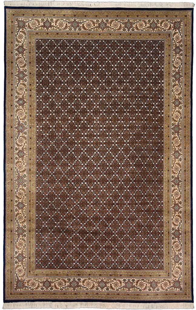Tabriz Tappeto orientale 200x310 Blu (Indian) Annodato A Mano