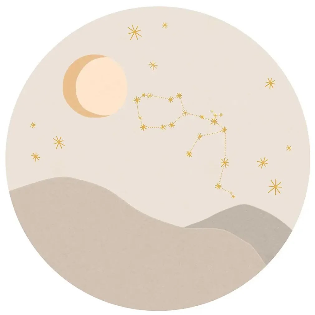 Eijffinger Carta da parati panoramica Star Sign Circles Beige - Aquarius