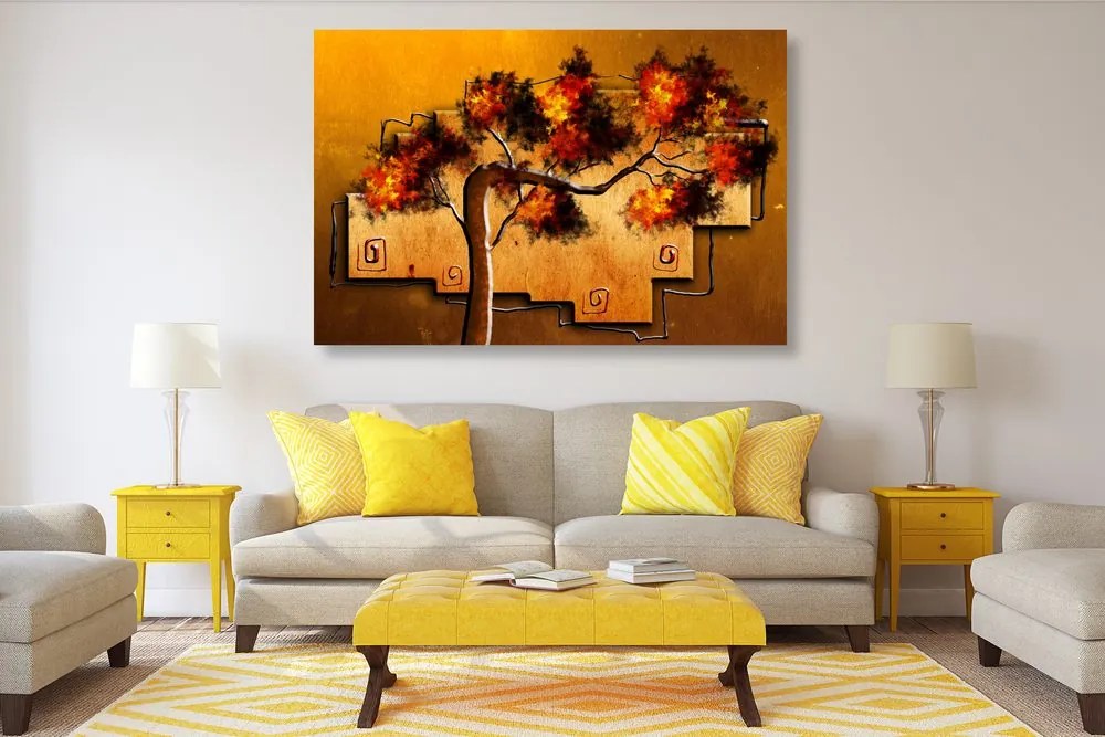 Quadro su tela – Albero africano etnico