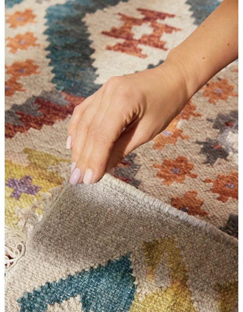 Tappeto in lana reversibile/tessuto a mano 120x170 cm Kamal Oasis – Nouristan