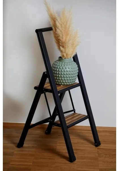 WENKO 50482100 - Scaletta ALU-DESIGN 44x101 cm nero