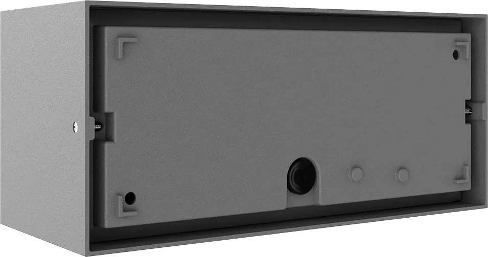 Applique con Sensore Movimento E27 IP65 FLUTE per esterno - Grigia