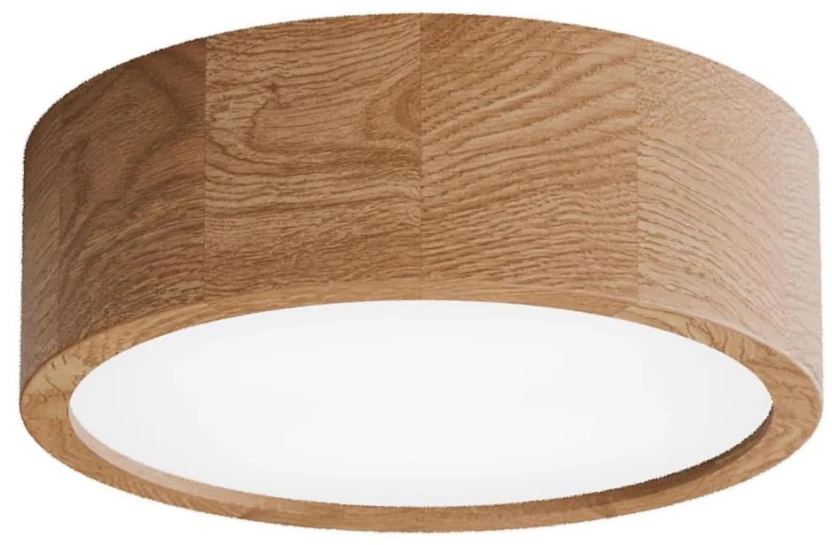 Plafoniera da bagno con sensore CLEO 2xE27/24W/230V Ø 27,5 cm IP54 rovere