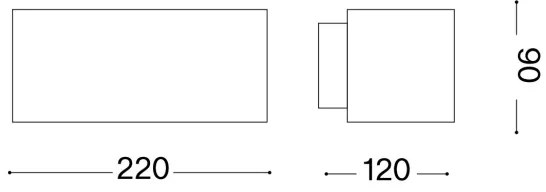 Ideal Lux - Applique da esterno ANDROMEDA 1xE27/60W/230V IP55 marrone