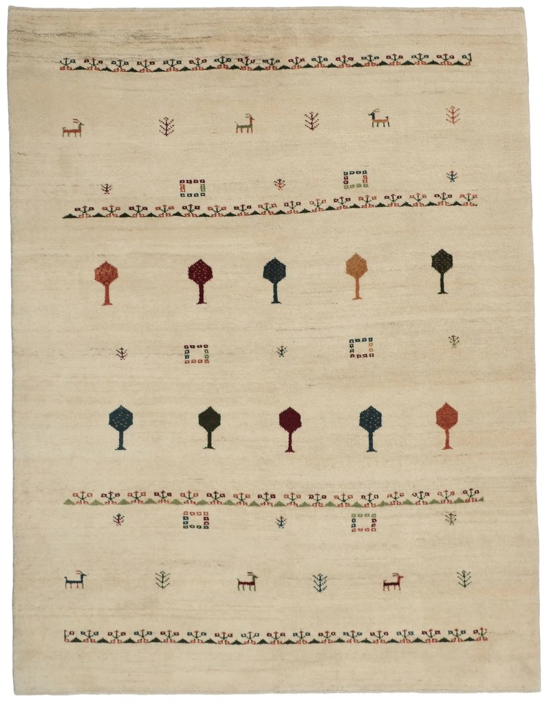 Gabbeh Tappeto 160x200 (Iran) Annodato A Mano