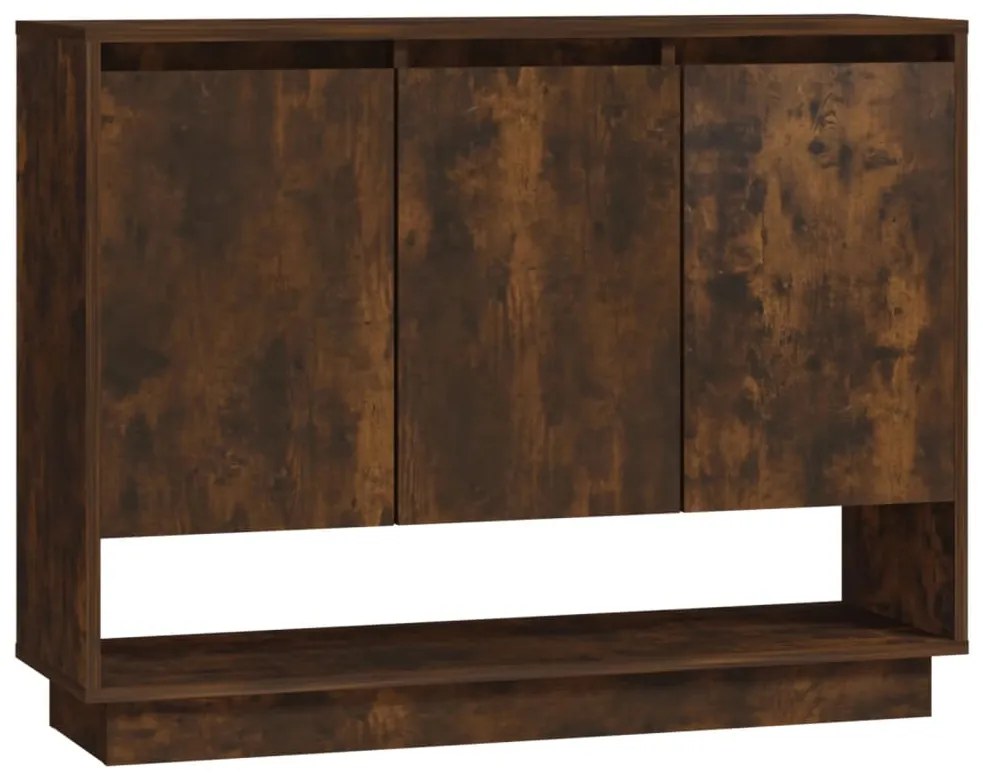 Credenza rovere fumo 97x31x75 cm in truciolato