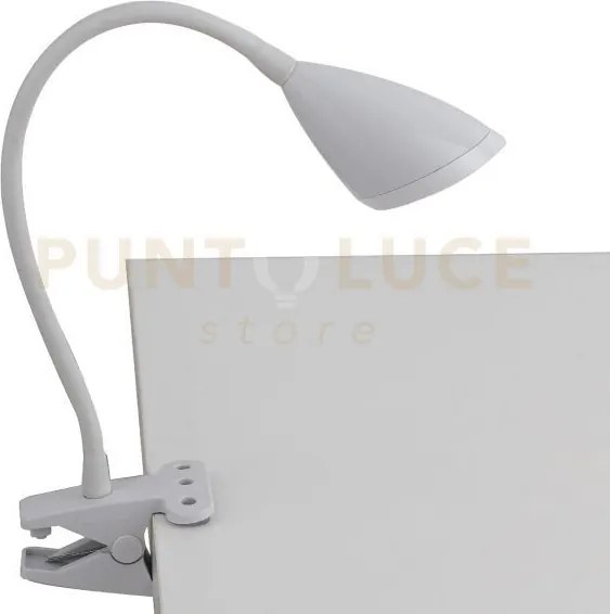 Lampada da lettura led hegel bianca con pinza 3,7w 450lm 4000k 9,5x...