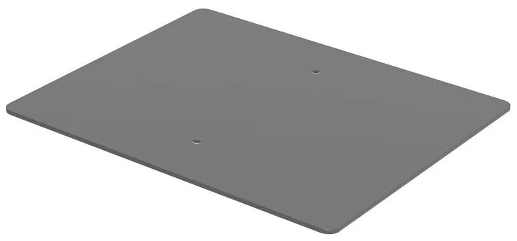 Piastra di fissaggio L 40 x P 45 cm in acciaio grigio