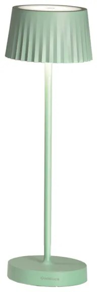 Lampada da tavolo LED 12x38 cm senza fili ricaricabile USB touch MACAO Salvia