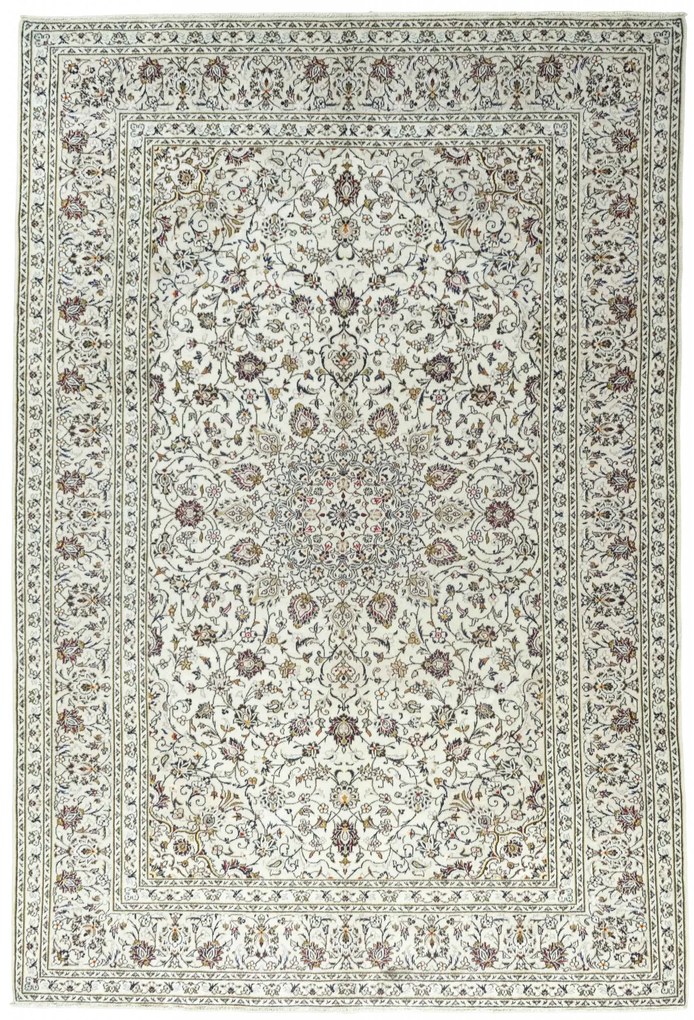 Kashan Tappeto persiano 360x250 Beige (Iran) Annodato A Mano