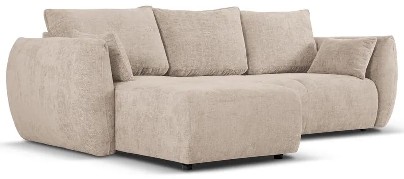 Divano angolare beige (angolo sinistro) Matera - Cosmopolitan Design