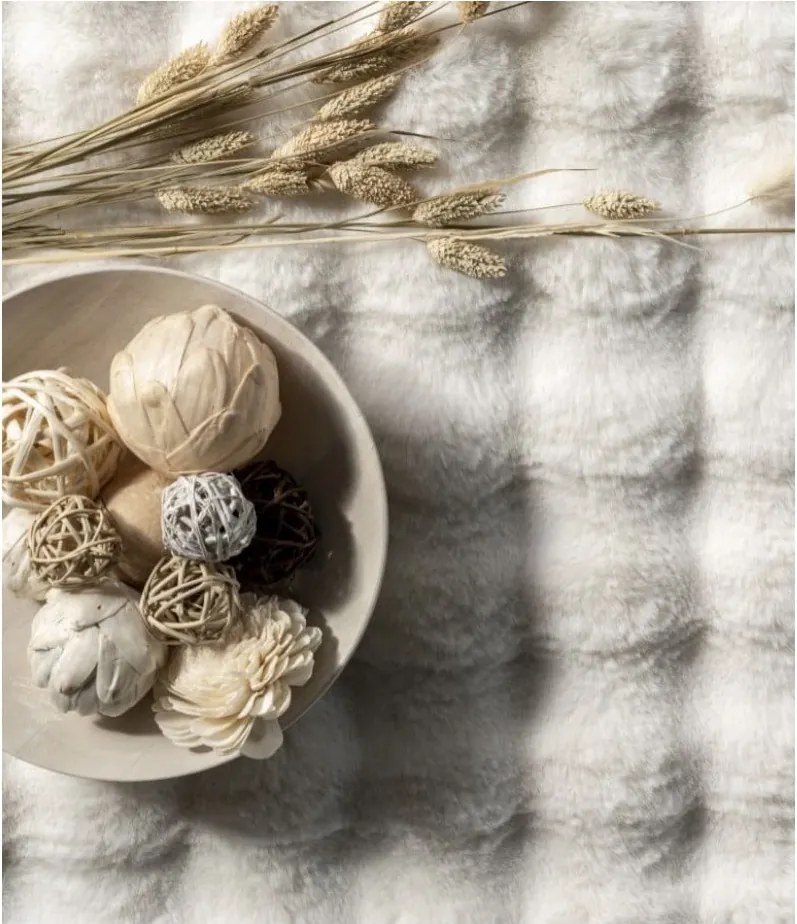 Tappeto bianco lavabile 150x230 cm Bubble White - Mila Home