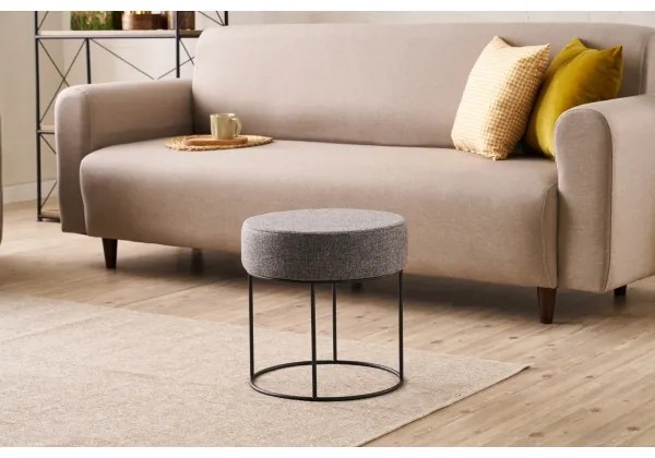 Pouf RELO Ø 40 cm antracite