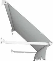 Tenda da Sole a Caduta Tempotest Par, Bracci Sporgenza 100 cm, Largh. 2,4 Metri, Col. Marrone 18 per Finestre e Vetrine