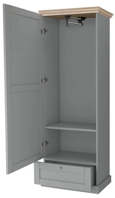 Armadio grigio 60x180 cm Binz - Støraa