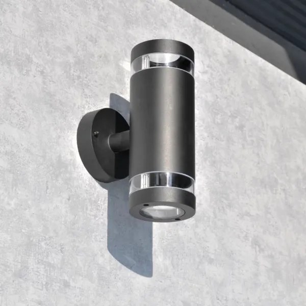 Applique da esterno RINO 2xGU10/12W/230V IP54 nero