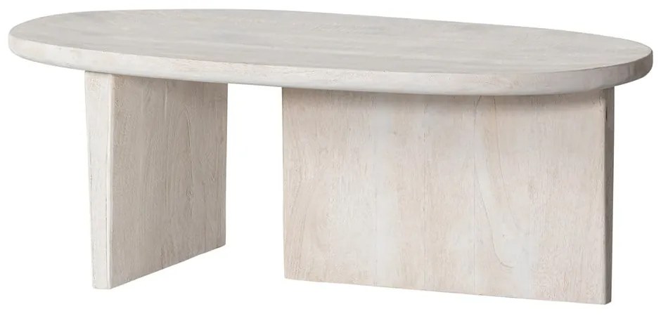 Tavolino da salotto di colore naturale in mango massiccio 110x60 cm Seam – WOOOD