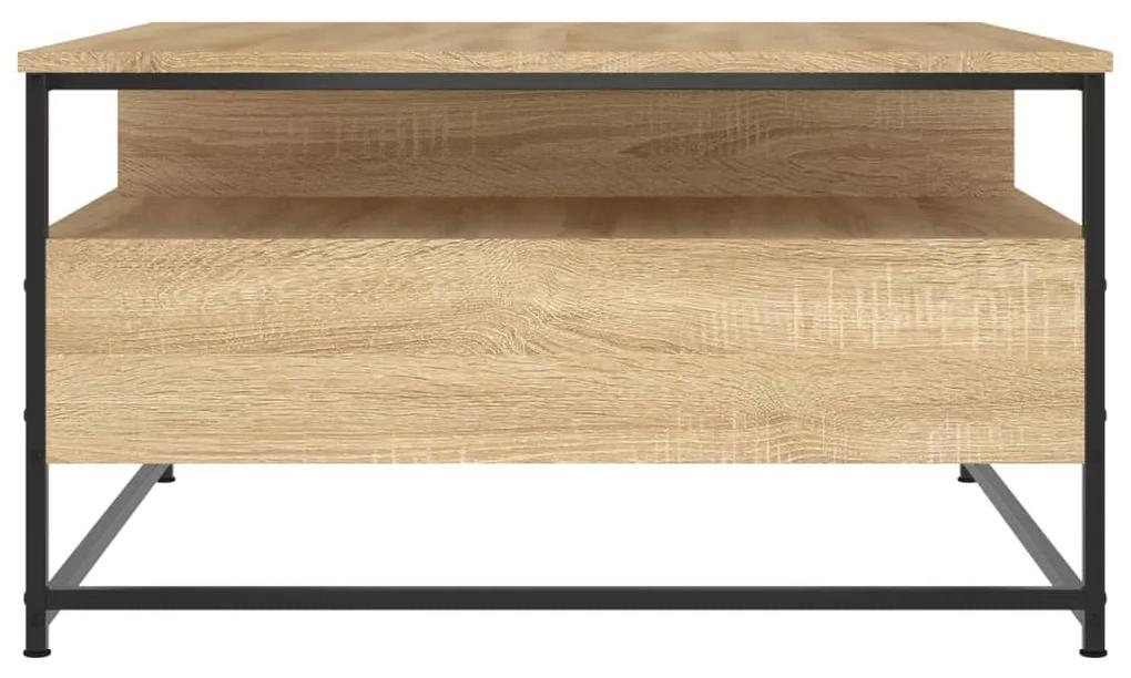 Tavolino da Salotto Rovere Sonoma 80x80x45cm Legno Multistrato