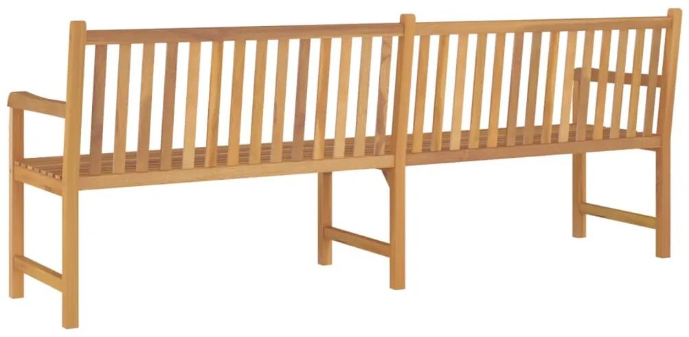Panchina da giardino 228 cm in legno massello di teak