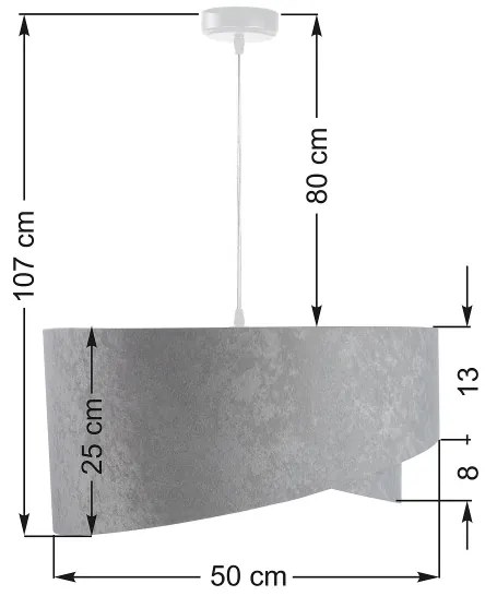 Lampadario a sospensione con filo GALAXY 1xE27/60W/230V