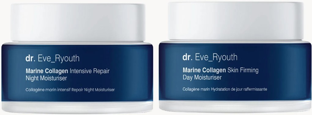 Set crema giorno e notte riparatrice alla colla marina Marine Collagen, 2 pz