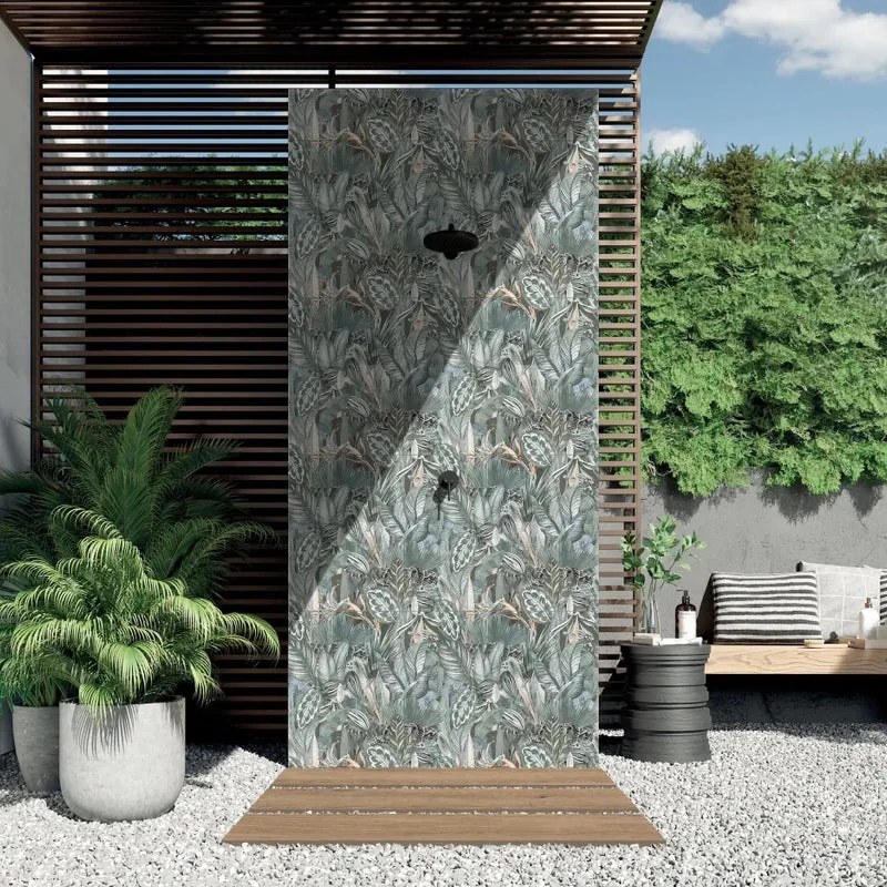 Piastrella da rivestimento interno 60 x 120 cm Sp. 7 mm rettificato Flora Palma in gres porcellanato multicolore satinato traffico medio (pei 2/5) 1.44 mq