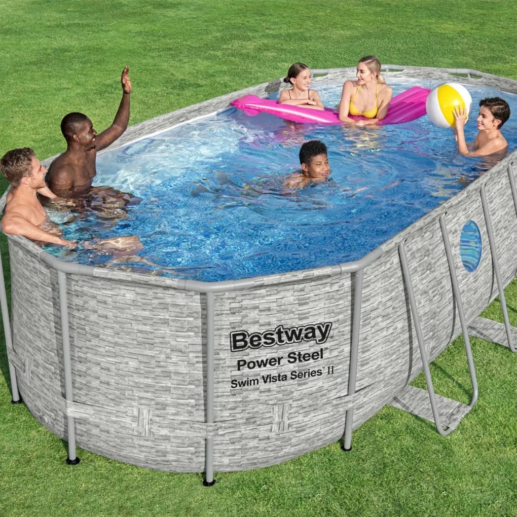 Set Piscina Power Steel Swim Vista Series 549x274x122 Cm /