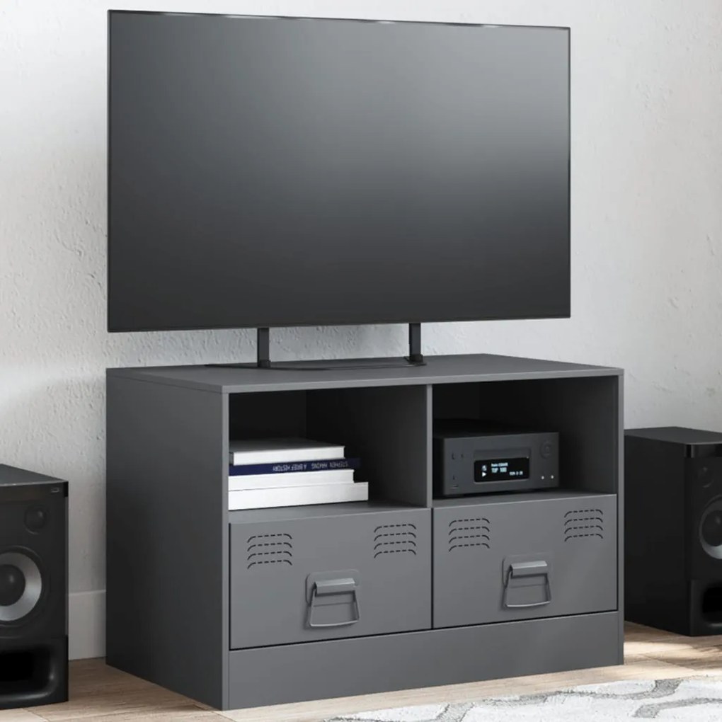 Mobile Tv Antracite 67x39x44 Cm İn Acciaio /