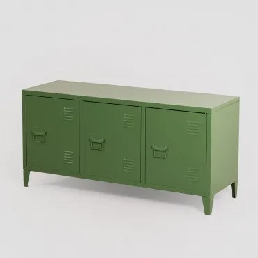 Armadietto porta TV in metallo Pohpli Verde Cactus - Sklum