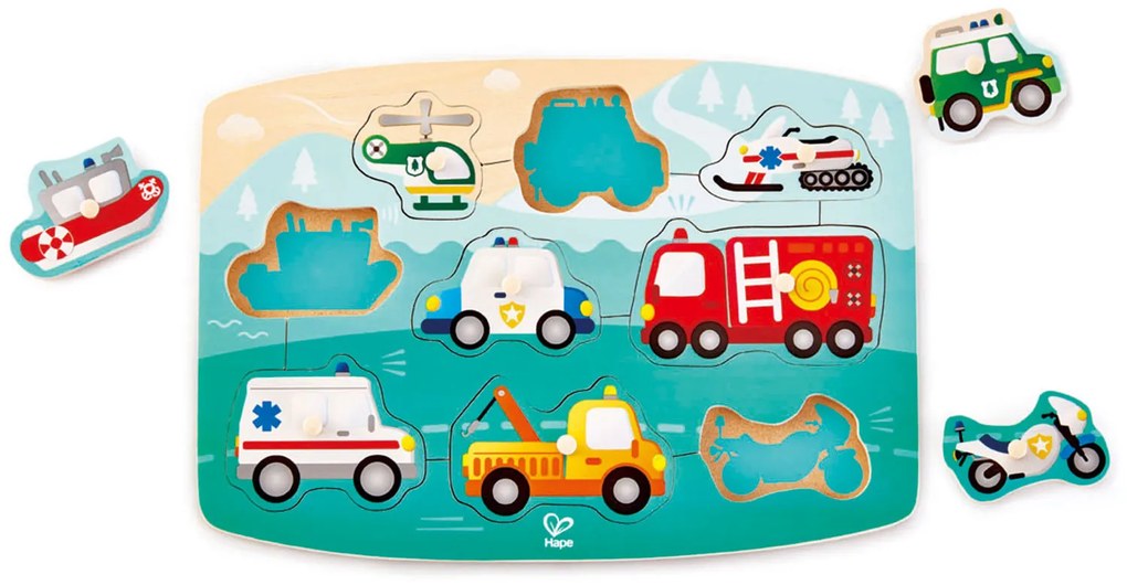Puzzle dei mezzi di emergenza