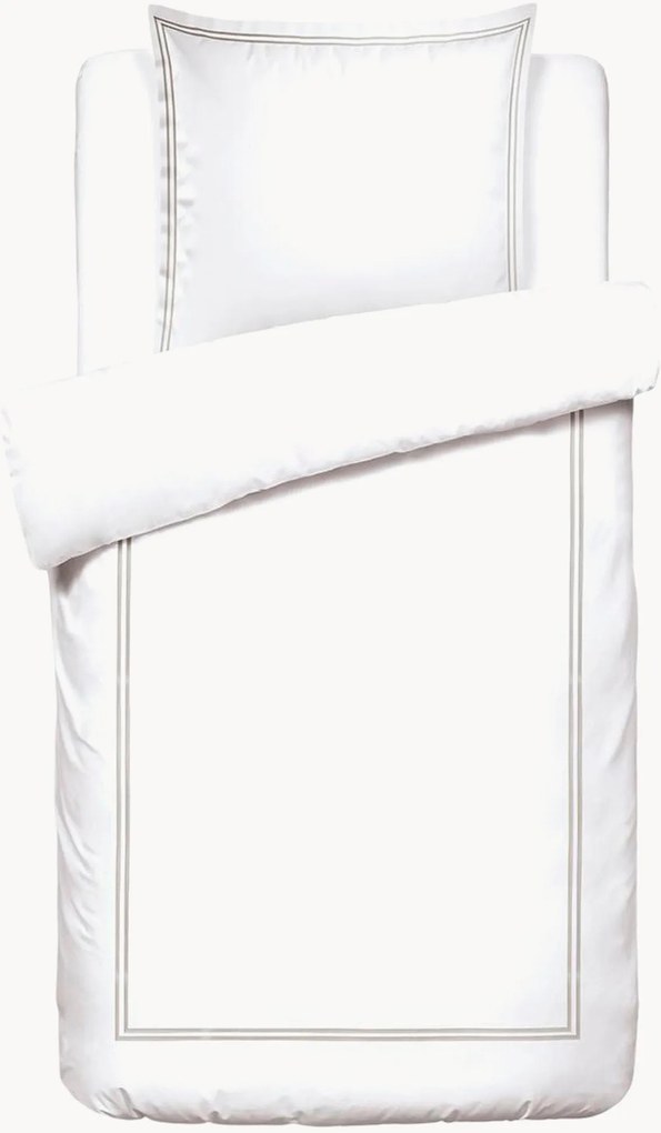 Set lenzuola in raso di cotone Paris, varie misure