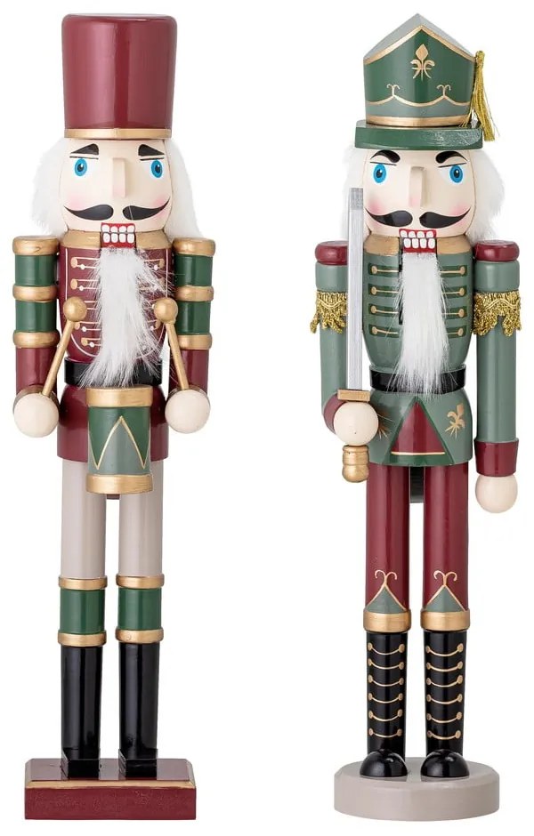 Statuette natalizie in set in legno 2 pz (altezza totale 38 cm) Darren – Bloomingville