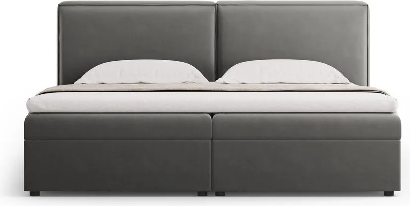 Letto boxspring grigio con contenitore 160x200 cm Arendal - Cosmopolitan Design