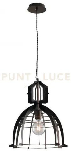 Lampadario a sospensione urban in metallo bronzo 1 luce attacco e27...
