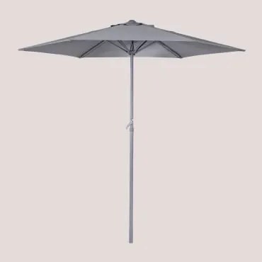 Ombrellone In Tessuto E Aluminium (ø235 Cm) Jaden Grigio Antracite - Sklum
