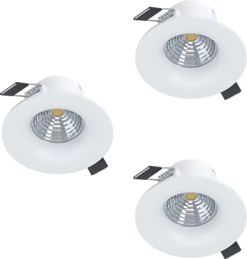 Eglo 902277 - Set da 3 faretti LED dimmerabili da incasso SALICETO, LED/4,8W/230V, Ø 8,8 cm, bianco